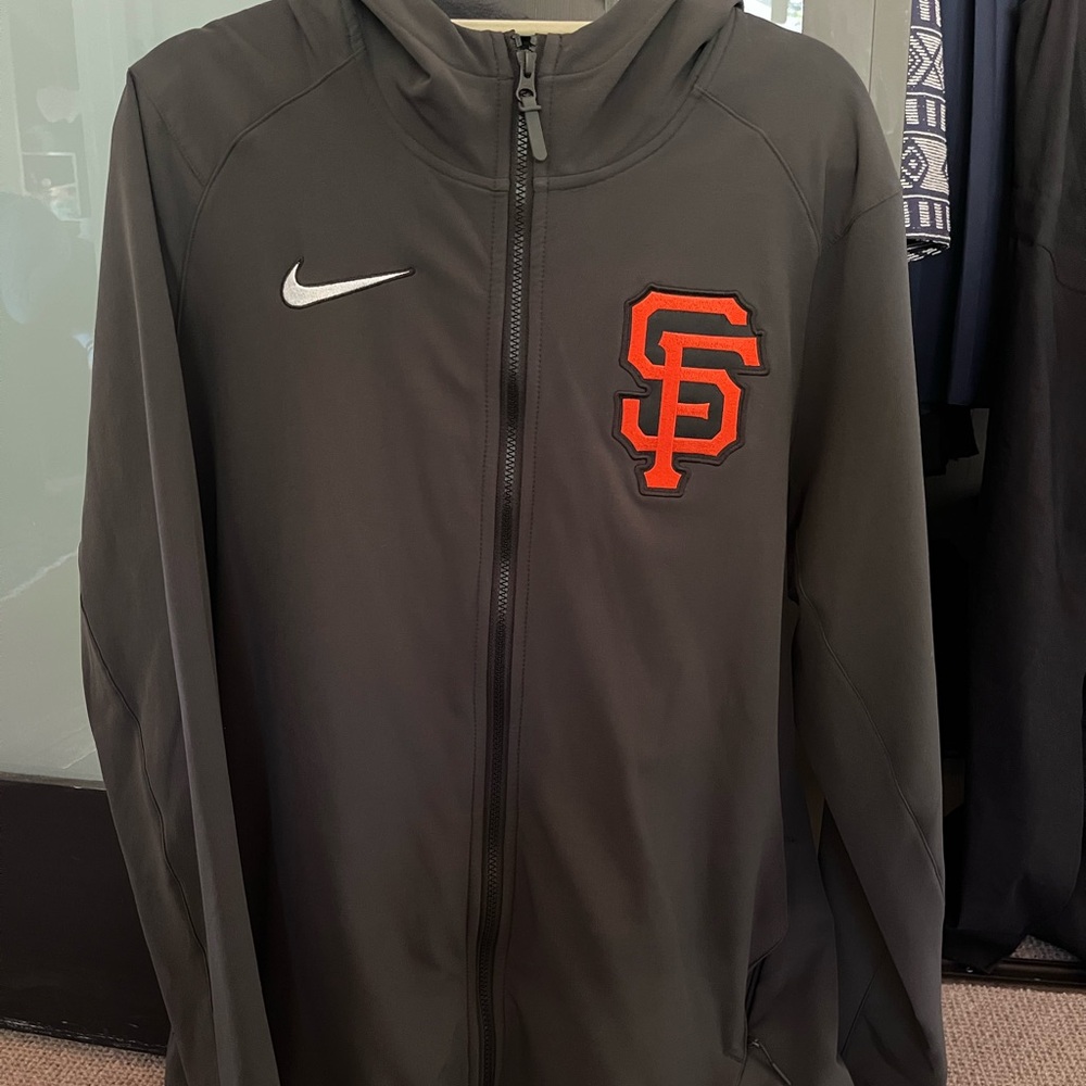 Nike Black Jacket with Orange Logo